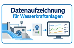Datenaufzeichnung – Abfluss Berchtesgaden Wasserkraft Datenaufzeichnung mit Pegel, Abfluss und Anlagenleistung